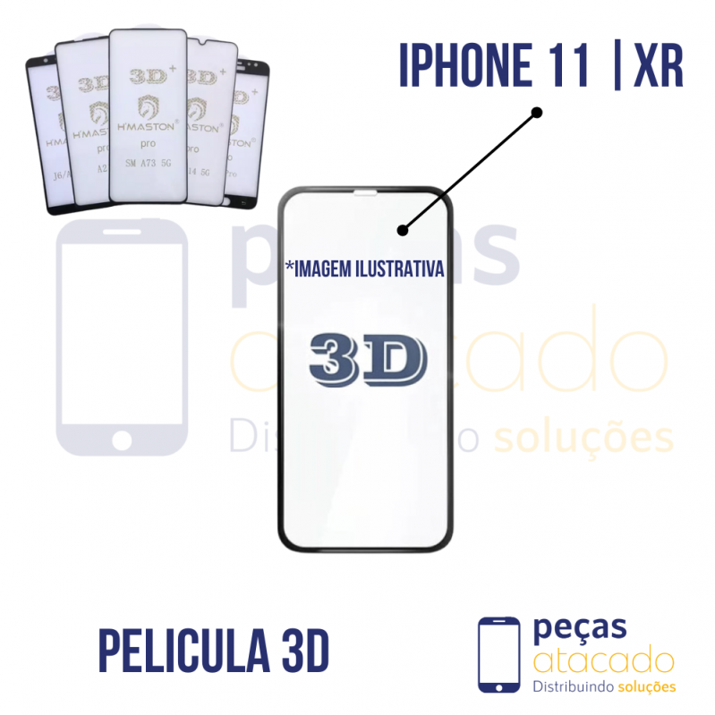 P-0378 PELICULA IPHONE XR | 11 3D