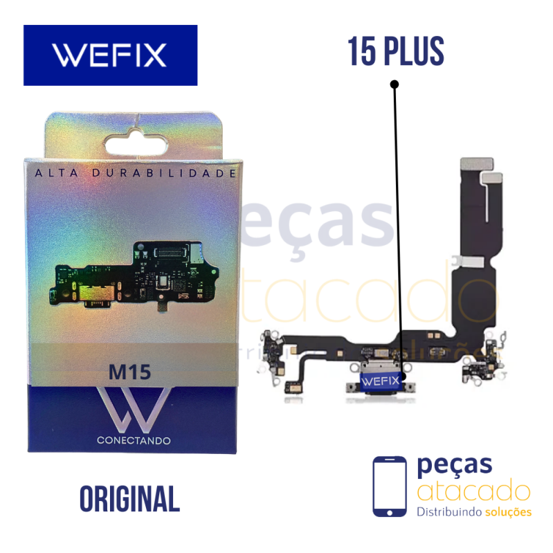 FLEX CONECTOR DE CARGA IPHONE 15 WEFIX ORIGINAL