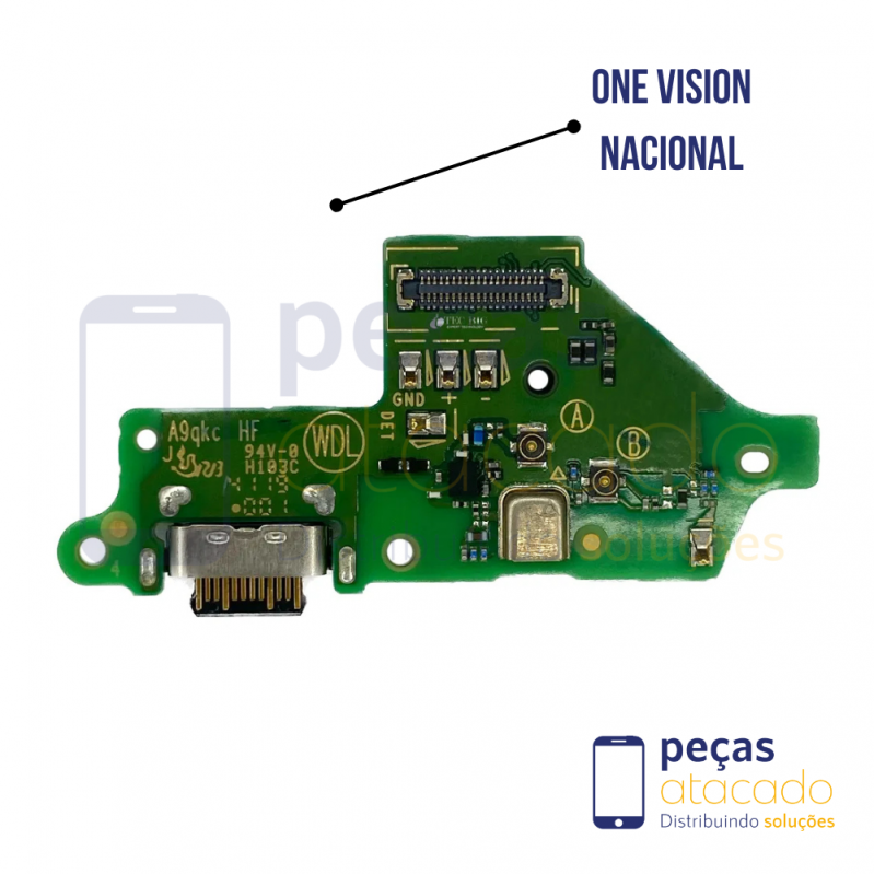 SB-0195 SUB PLACA CONECTOR MOTOROLA MOTO ONE VISION XT1970 ORIGINAL NACIONAL