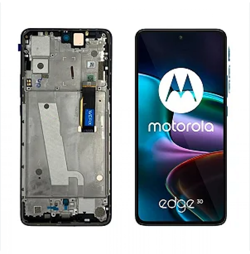 FRONTAL MOTOROLA MOTO EDGE 30 (XT-2205) COM ARO PRETO AMOLED WEFIX