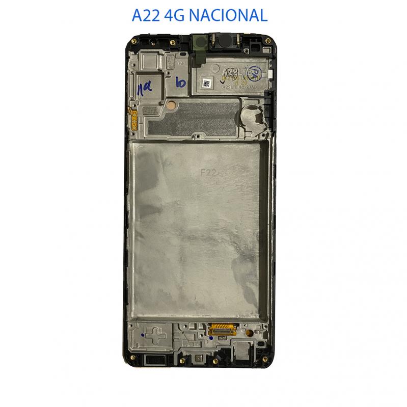 FRONTAL SAMSUNG A22 4G (A225F) COM ARO NACIONAL AMOLED