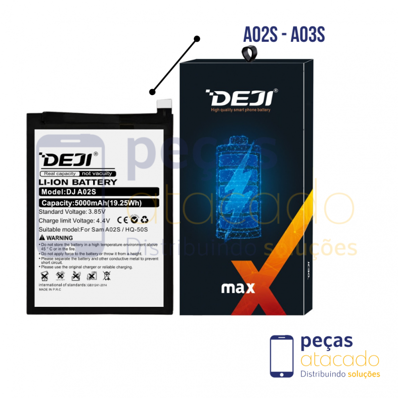 BA-0319 BATERIA DEJI SAMSUNG A02S (SM-A025) A03S (SM-A037) A04E (HQ-50S)