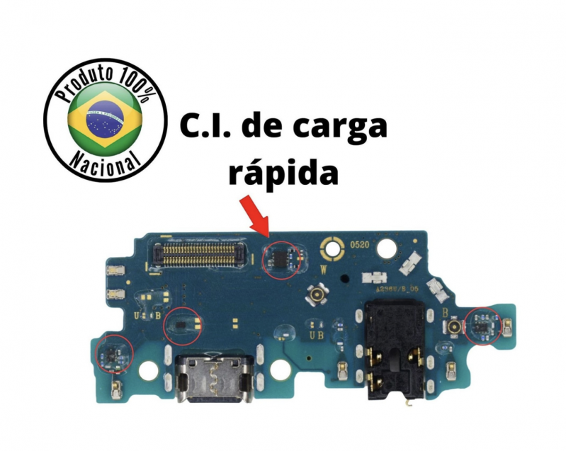 SB-0048 SUB PLACA DE CARGA SAMSUNG A23 5G (SM-A236) ORIGINAL NACIONAL