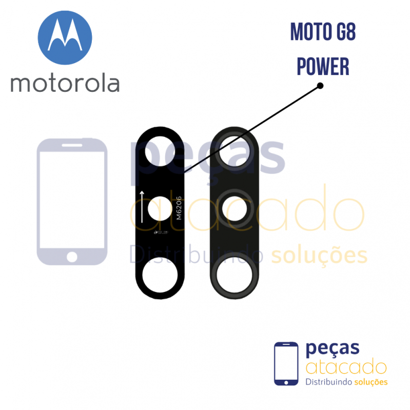 L-0012 LENTE MOTOROLA MOTO G8 POWER (APENAS UMA LENTE)