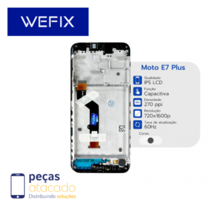 S-0410 FRONTAL MOTOROLA MOTO E7 PLUS (XT2081) COM ARO WEFIX IPS