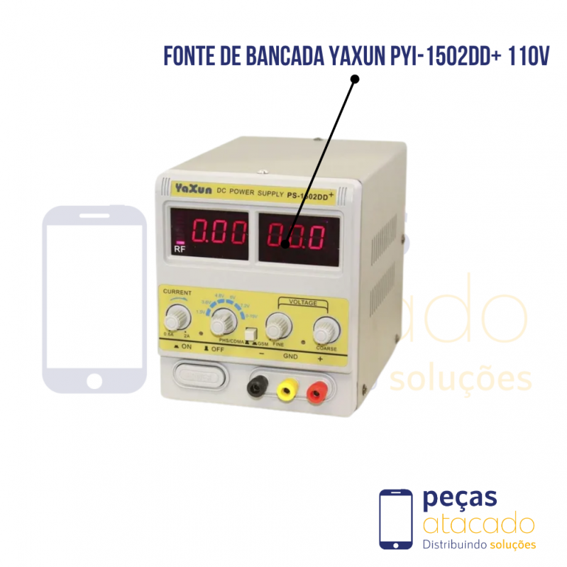 FONTE DE BANCADA YAXUN PYI-1502DD+ 110V