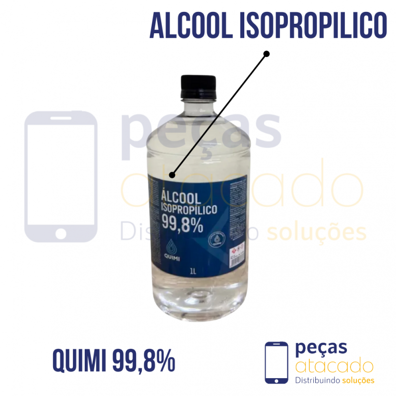ÁLCOOL ISOPROPILICO 99,8% PARA ELETRONICOS E PCI 1000ML  QUIMI