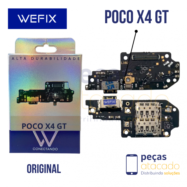 SUB PLACA DE CARGA XIAOMI POCO X4 GT WEFIX ORIGINAL