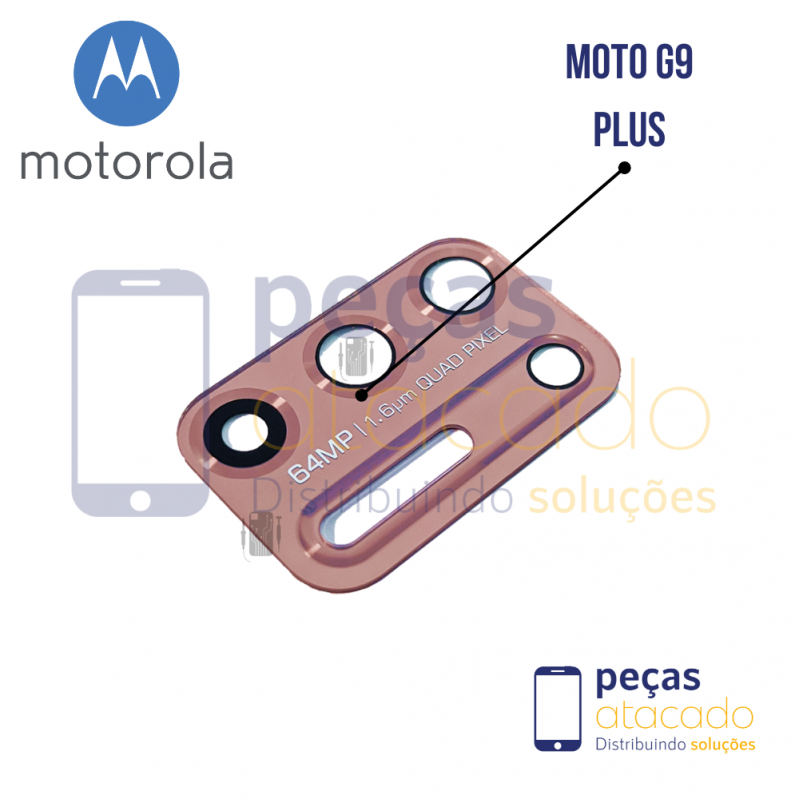 L-0007 LENTE MOTOROLA MOTO G9 PLUS ROSE