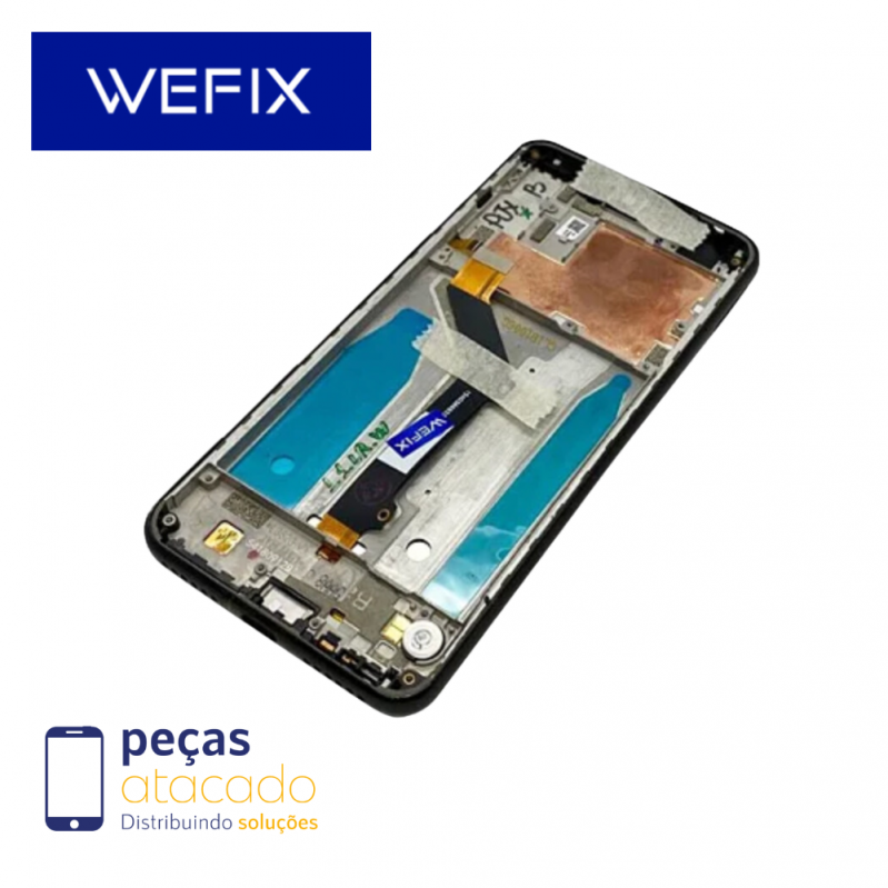 S-0317 FRONTAL MOTOROLA MOTO ONE (XT-1941) COM ARO PRETO WEFIX IPS