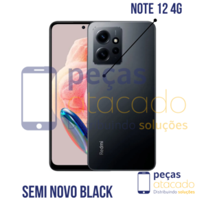 CELULAR XIAOMI NOTE 12 4G BLACK  6GB RAM 128GB ROM (SEMI NOVO)