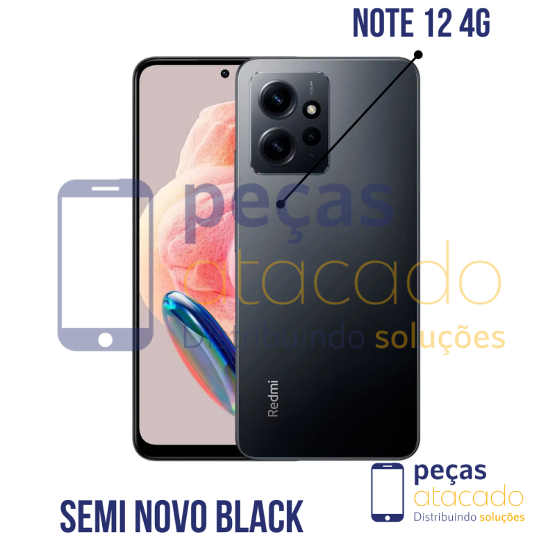 CELULAR XIAOMI NOTE 12 4G BLACK  6GB RAM 128GB ROM (SEMI NOVO)