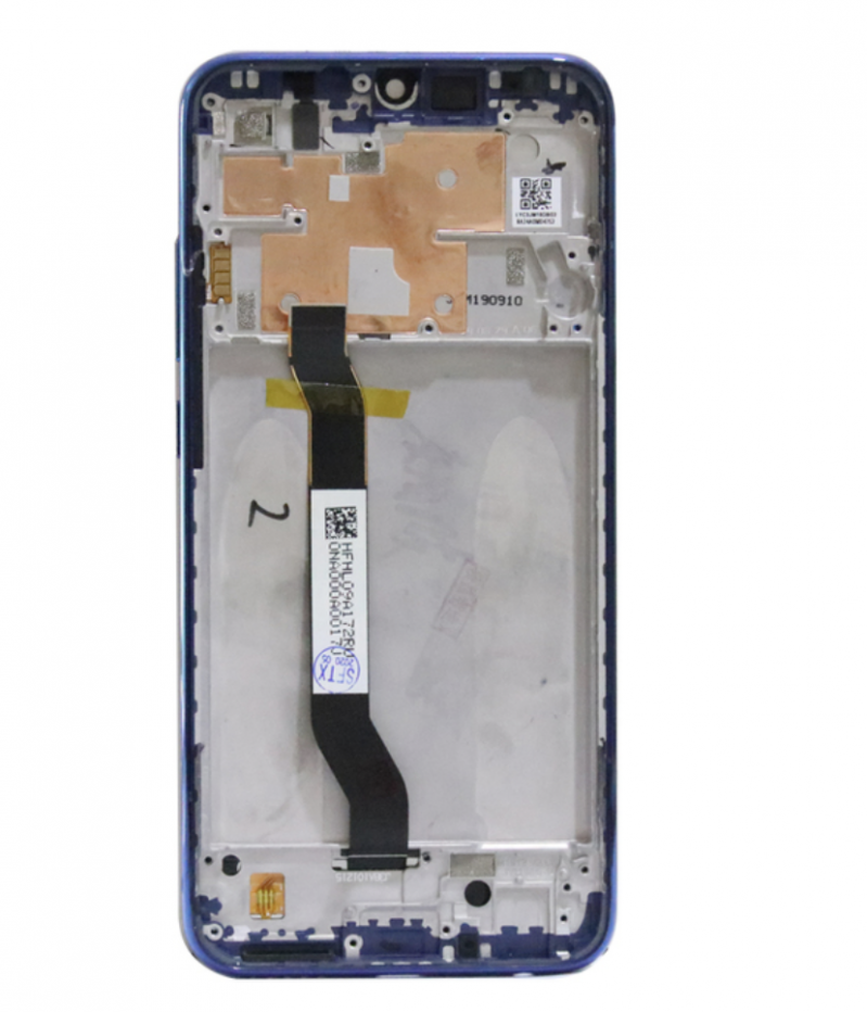 S-0637 FRONTAL XIAOMI NOTE 8 (M1908C3JH) (M1908C3JG) (M1908C3J) COM ARO AZUL ORIGINAL CHINA IPS