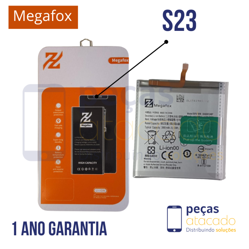 BA-0503 BATERIA MEGAFOX SAMSUNG S23 (EB-BS912ABY) ( 1 ANO DE GARANTIA)