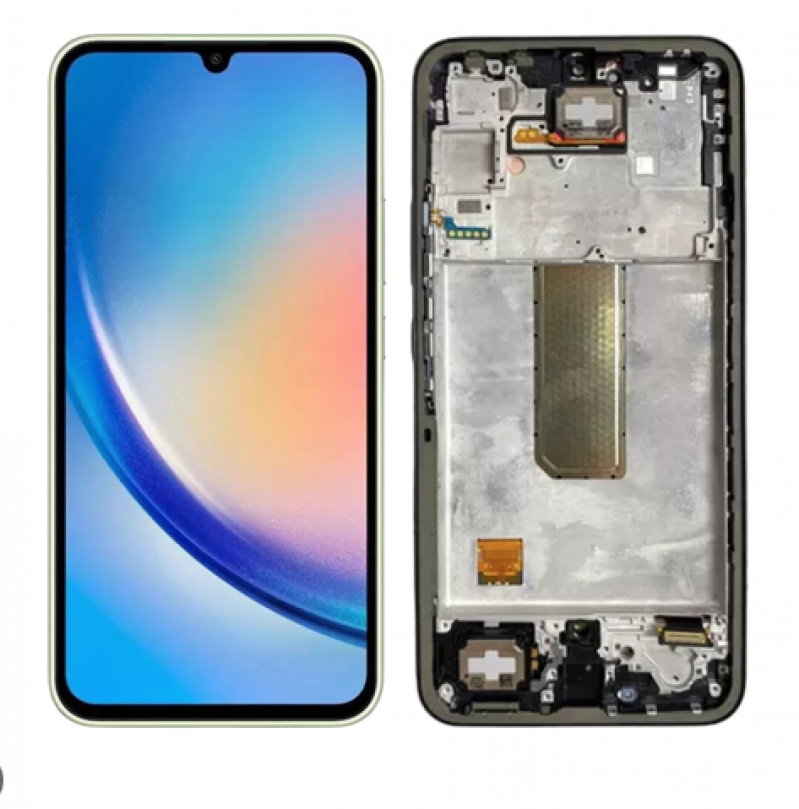 FRONTAL SAMSUNG A34 5G (A346B) COM ARO PRETO OLED WEFIX