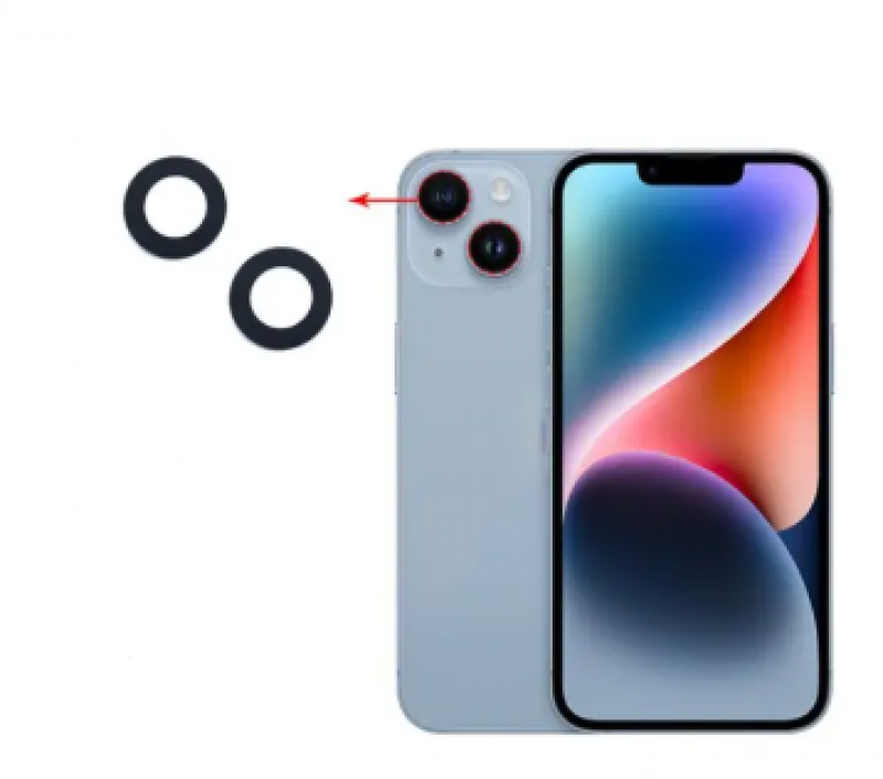 L-0165 LENTE DA CAMERA IPHONE 14 | 14 PLUS (KIT 2)