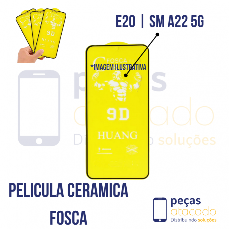 P-0633 PELICULA MOTOROLA MOTO E20 | SM A22 5G CERAMICA FOSCA