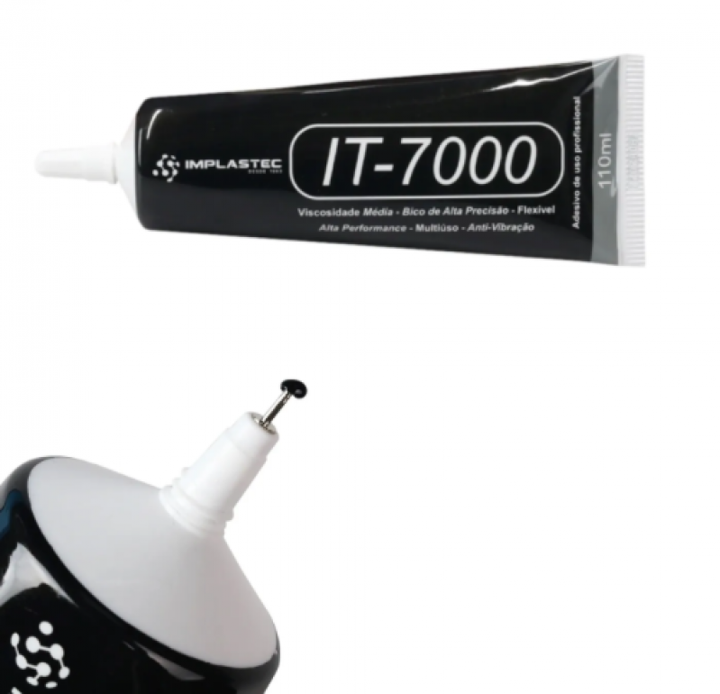 COLA ADESIVO 110ML IMPLASTEC PRETA (IT7000)