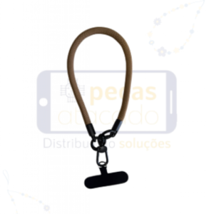 CORDÃO DE PULSO PARA CELULAR MARROM