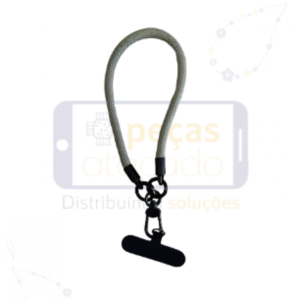 CORDÃO DE PULSO PARA CELULAR CINZA