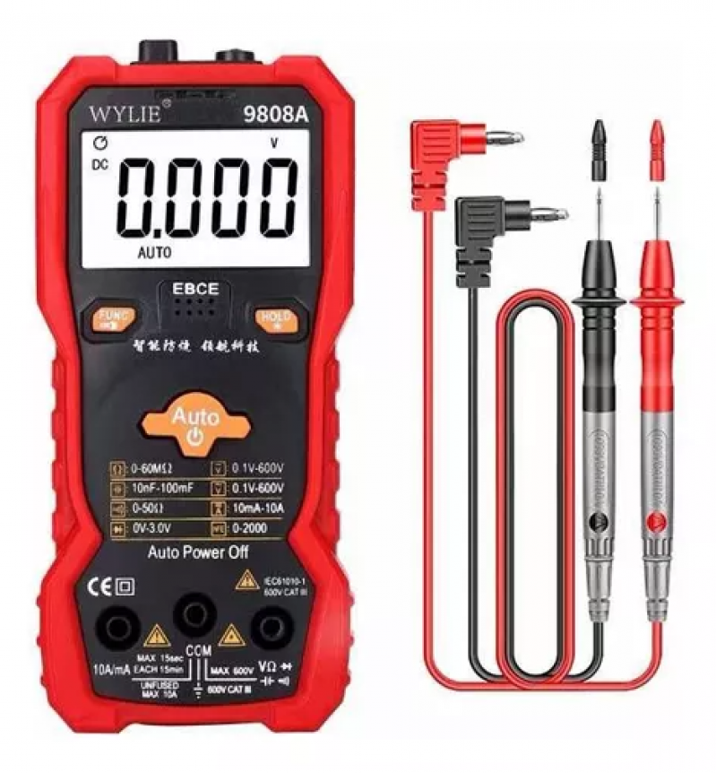 MULTÍMETRO DIGITAL PROFISSIONAL WYLIE-9808A