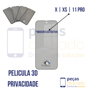 P-0373 PELICULA IPHONE X | XS | 11 PRO 3D PRIVACIDADE