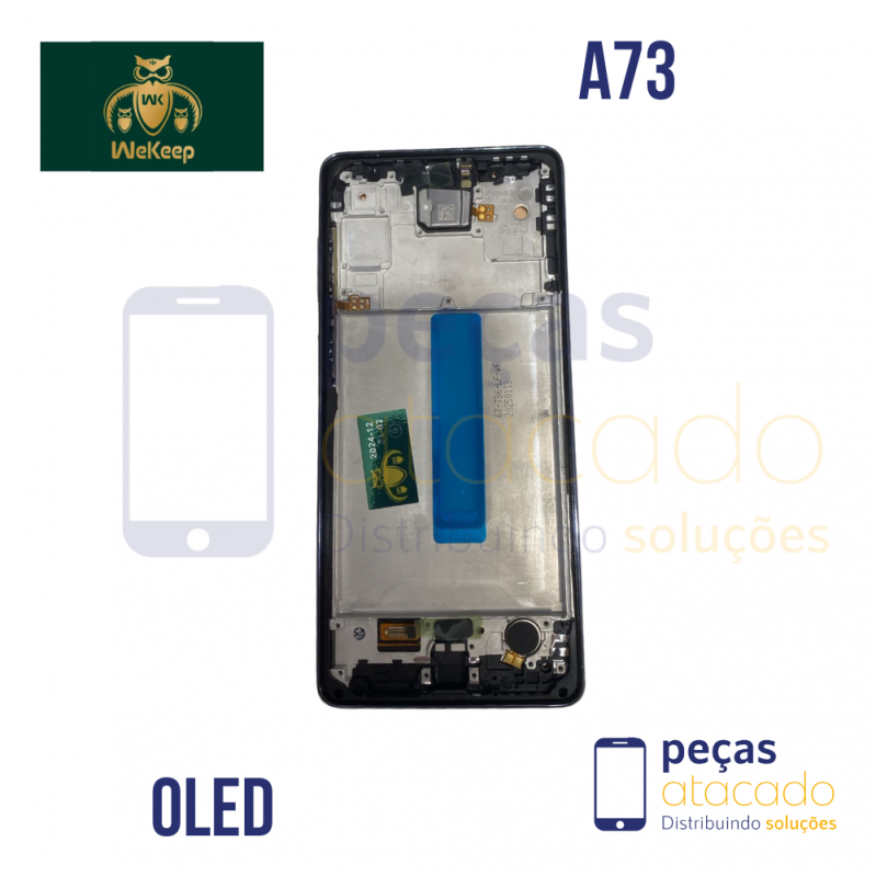 S-0211 FRONTAL SAMSUNG A73 COM ARO PRETO WE KEEP OLED