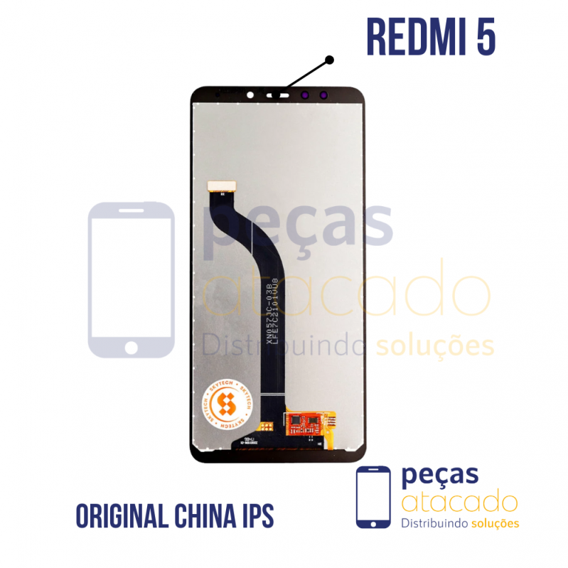 S-0802 FRONTAL XIAOMI REDMI 5 SEM ARO ORIGINAL CHINA IPS