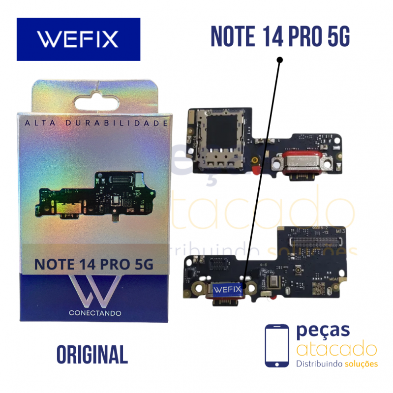 SUB PLACA DE CARGA XIAOMI NOTE 14 PRO 5G | POCO X7 WEFIX ORIGINAL