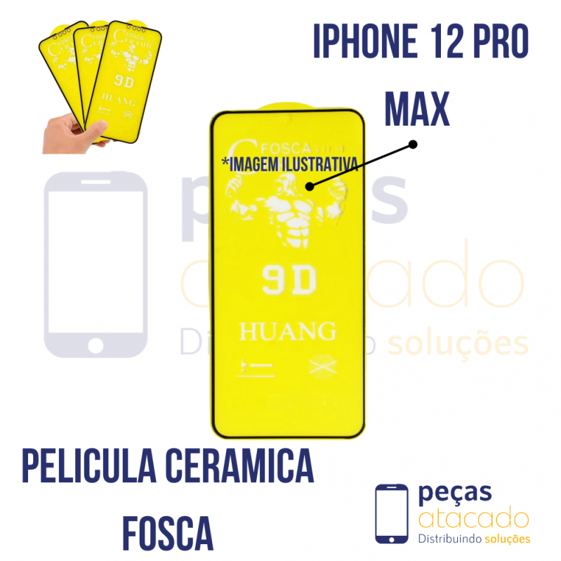 P-0394 PELICULA IPHONE 12 PRO MAX CERAMICA FOSCA