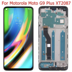 S-0378 FRONTAL MOTOROLA MOTO G9 PLUS( XT2087) COM ARO ORIGINAL CHINA IPS
