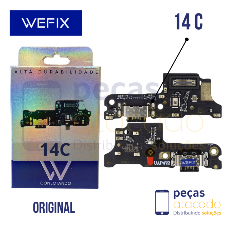 SUB PLACA DE CARGA XIAOMI REDMI 14C | POCO C75 WEFIX ORIGINAL