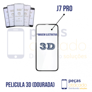 P-0684 PELICULA SAMSUNG J7 PRO DOURADA 3D