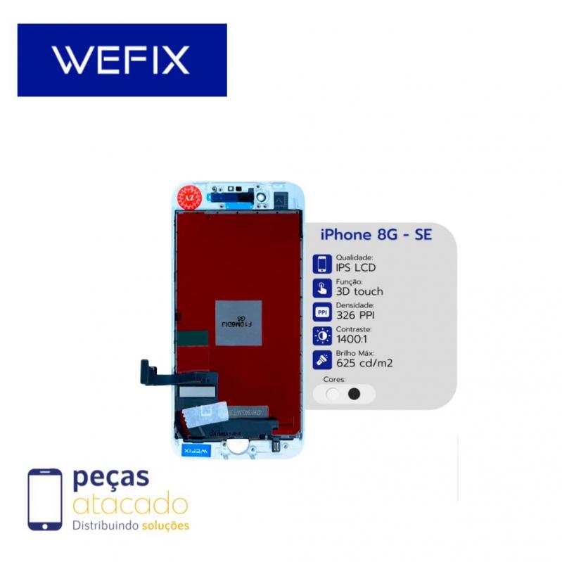 S-0602 FRONTAL IPHONE 8G | SE 2020 (A1863)  WEFIX PRETO IPS