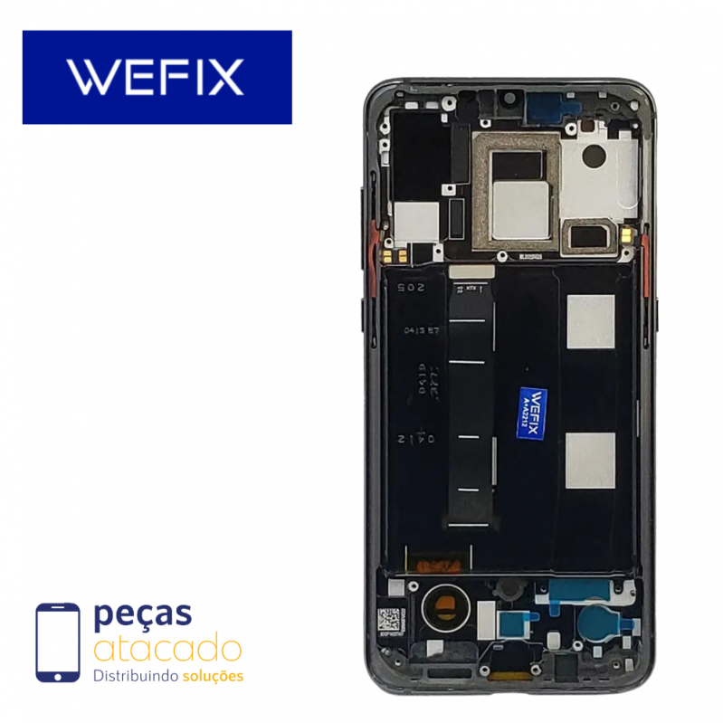 S-0672 FRONTAL XIAOMI MI 9 (M1902F1A) COM ARO PRETO WEFIX OLED