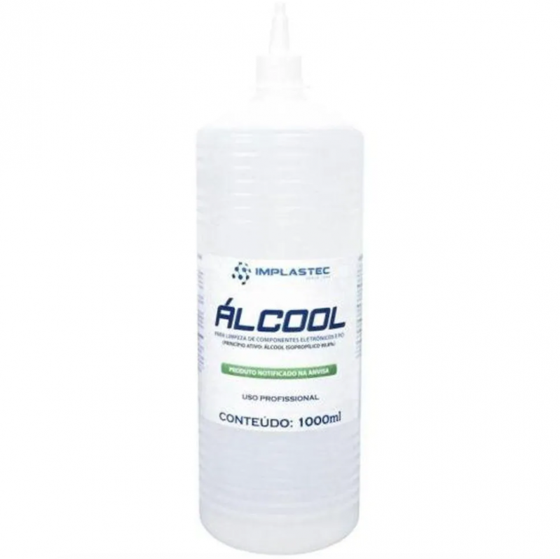 ÁLCOOL PARA ELETRONICOS E PCI 1000ML  IMPLASTEC