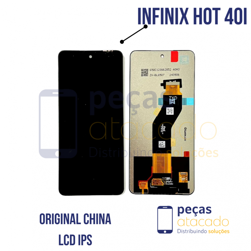 S-0693 FRONTAL INFINIX HOT 40I SEM ARO ORIGINAL CHINA LCD IPS