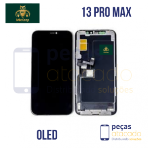 S-0800 FRONTAL IPHONE 13 PRO MAX PRETO ( SEM CI ) WE KEEP OLED