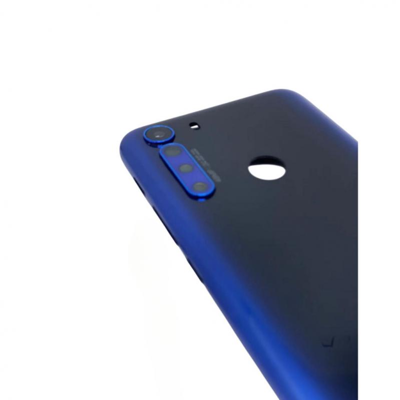 TAMPA TRASEIRA MOTOROLA MOTO ONE FUSION AZUL SAFIRA
