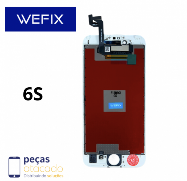 S-0628 FRONTAL IPHONE 6S (A1688) WEFIX BRANCA IPS