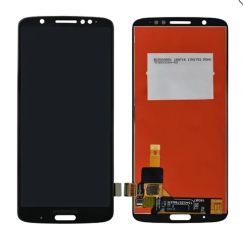 S-0238 FRONTAL MOTOROLA MOTO G6 PLUS  (XT-1926) SEM ARO PRETO ORIGINAL CHINA  IPS