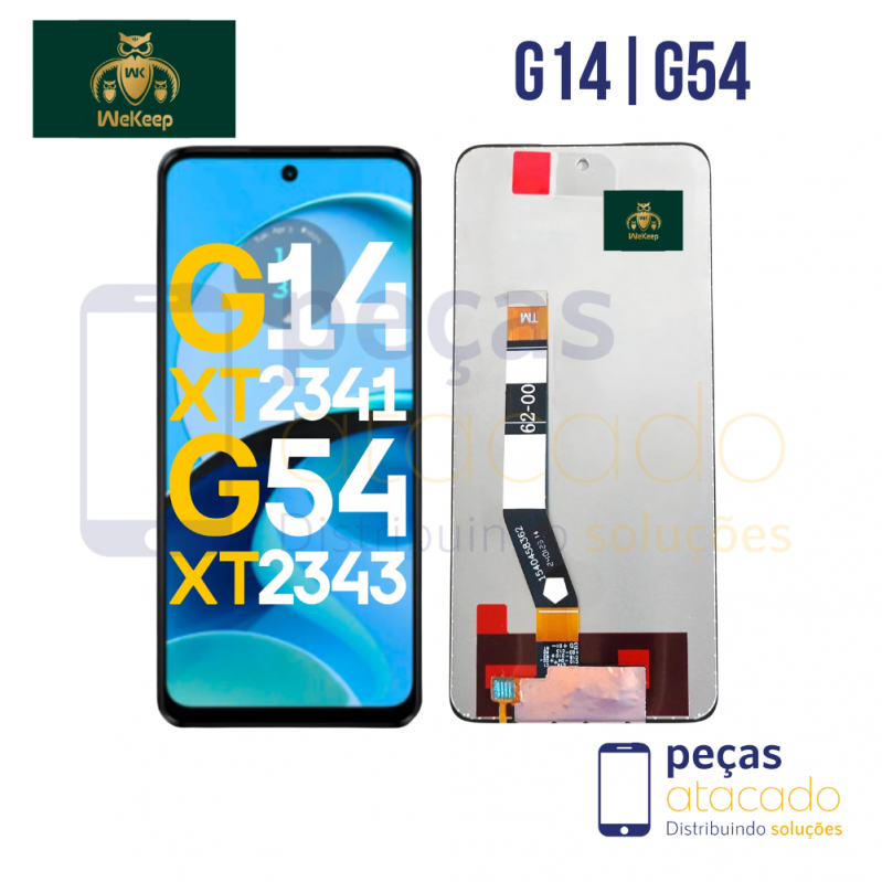 S-0906 FRONTAL MOTOROLA MOTO G14 (XT2341) G54 5G (XT2343) G55 (xt2435) SEM ARO WE KEEP IPS