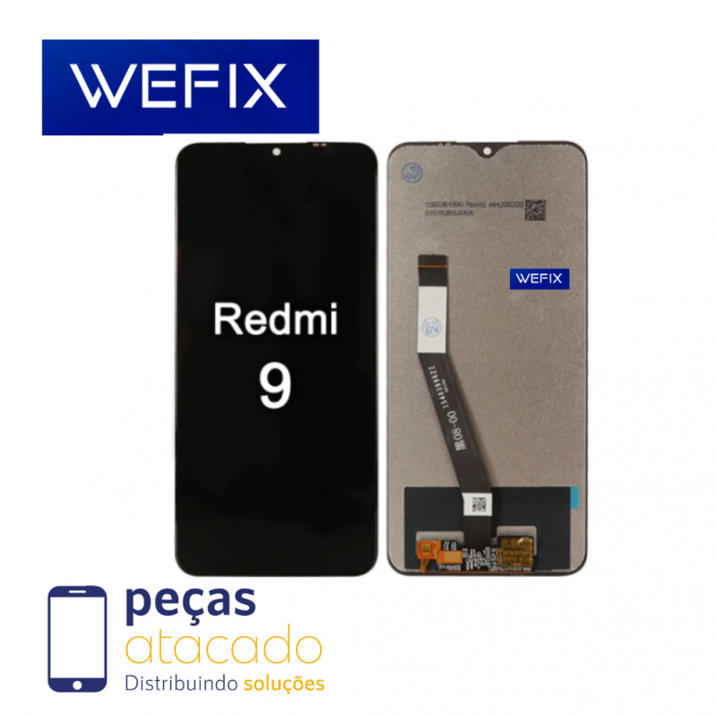 S-0528 FRONTAL XIAOMI REDMI 9 (M2004J19C) SEM ARO WEFIX IPS