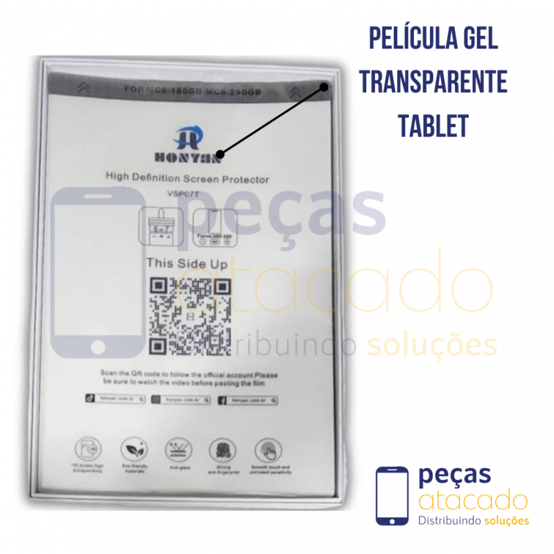 PELICULA GEL TRANSPARENTE (SEM CORTE)