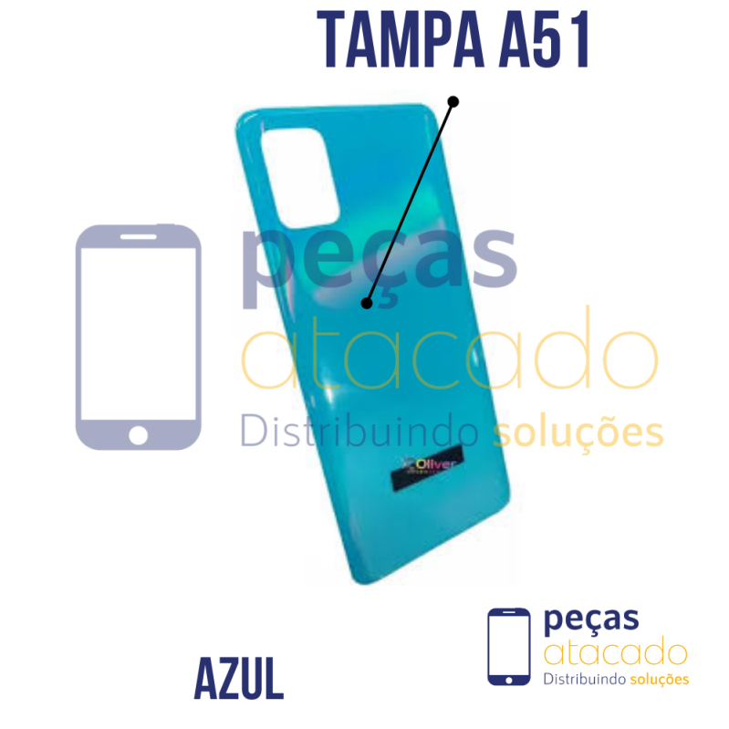 TAMPA TRASEIRA SAMSUNG A51 BRANCO