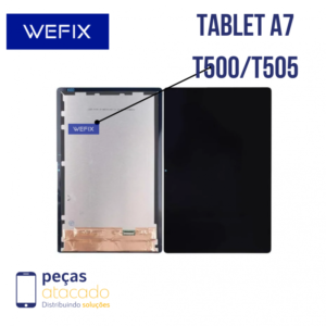 S-1075 FRONTAL TABLET SAMSUNG TAB A7 T500 | T505 SEM ARO PRETO WEFIX OLED