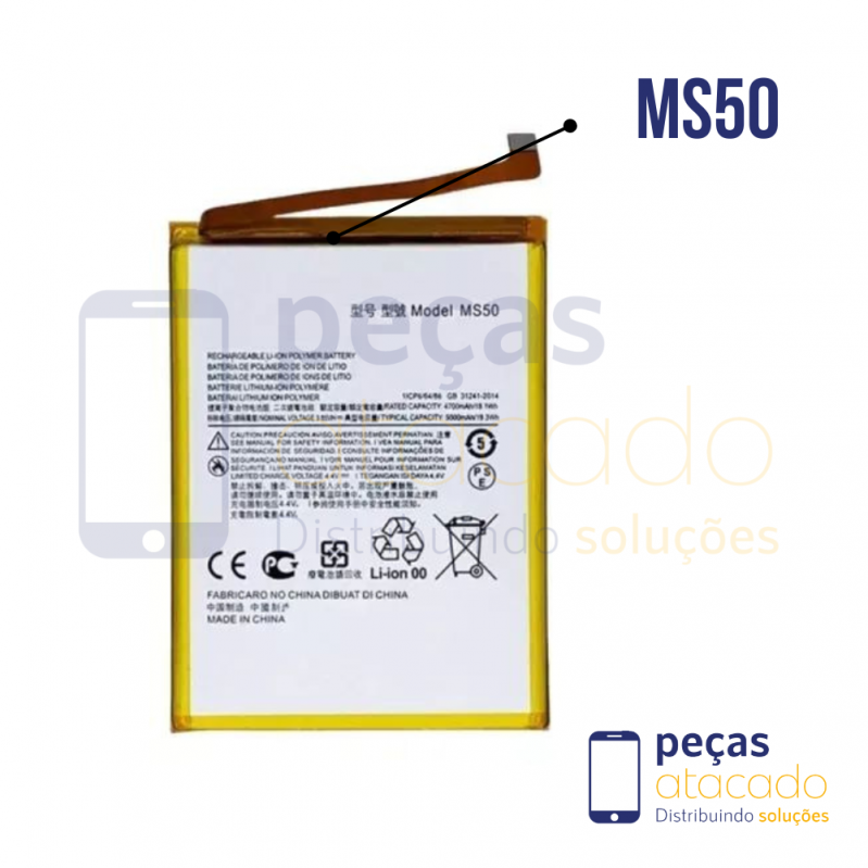 BA-0081 BATERIA 1 LINHA MOTOROLA MOTO G50 (MLB502) (MS50)