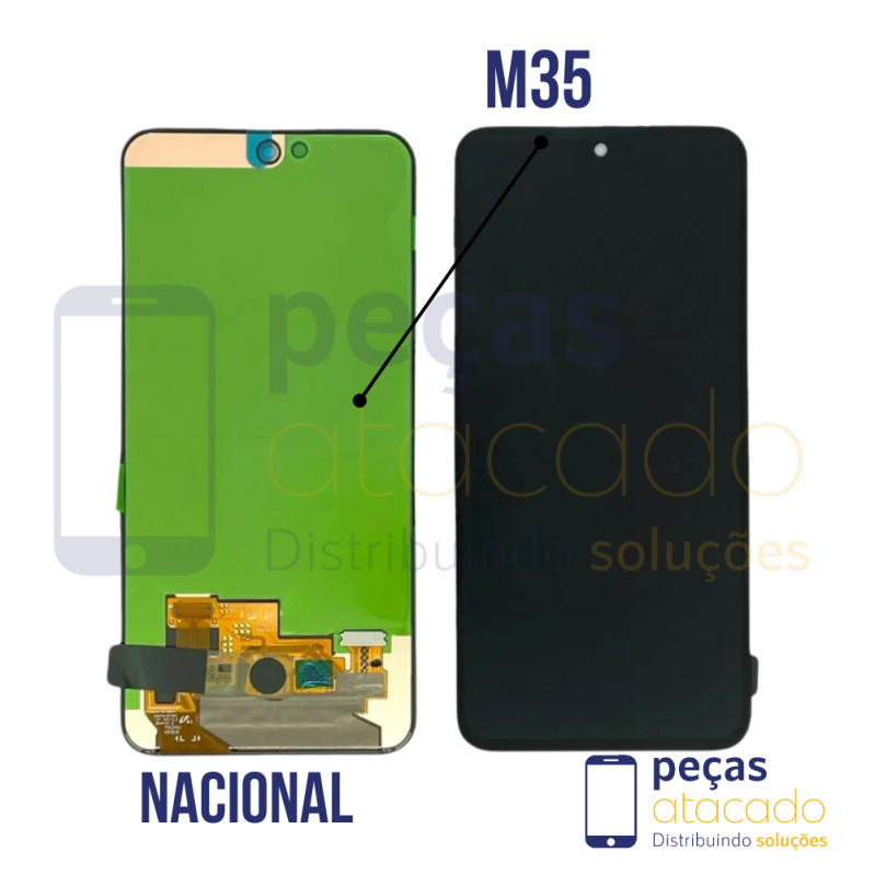 S-0985 FRONTAL SAMSUNG M35 (SM-M356B) SEM ARO ORIGINAL NACIONAL OLED