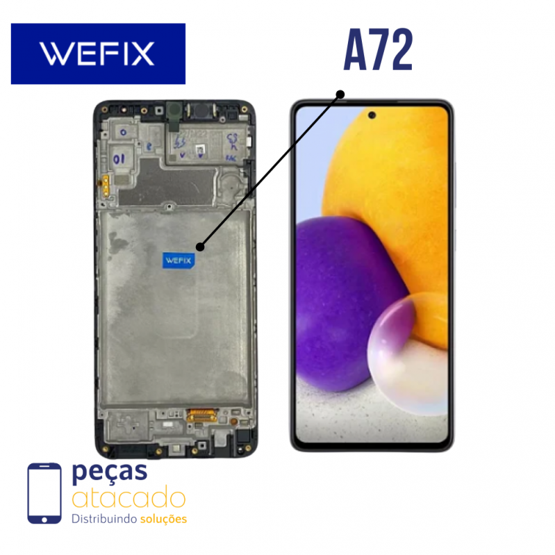 S-0434 FRONTAL SAMSUNG A72 (A725) COM ARO WEFIX OLED