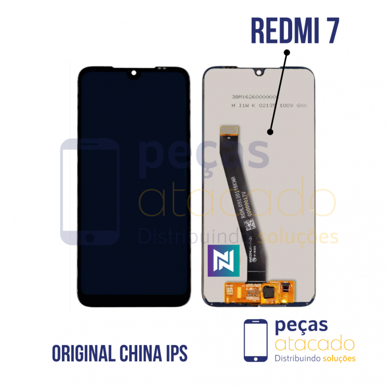 S-0160 FRONTAL XIAOMI REDMI 7 SEM ARO ORIGINAL CHINA IPS